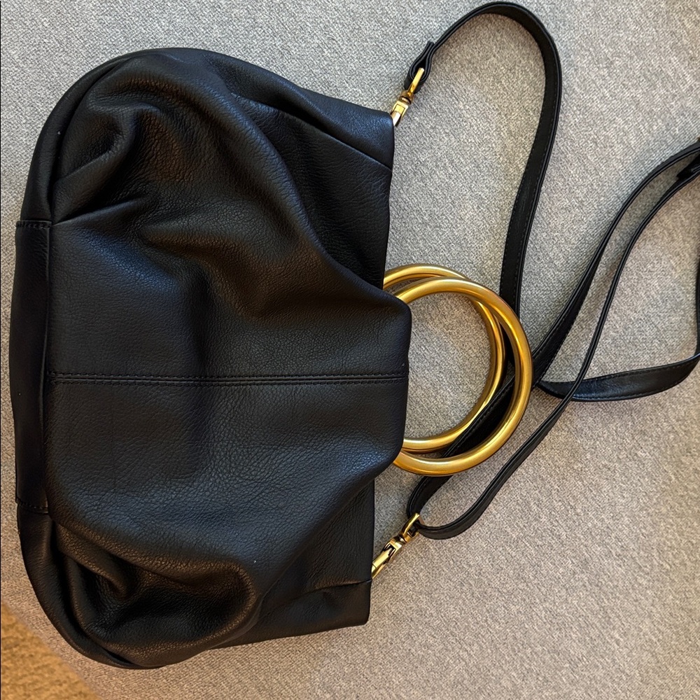 Sheila Ring Satchel Pebbled Leather - Picture 3 of 4